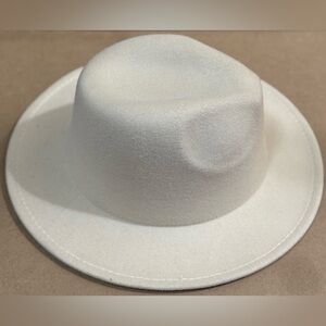 Stylish White Fedora Hat